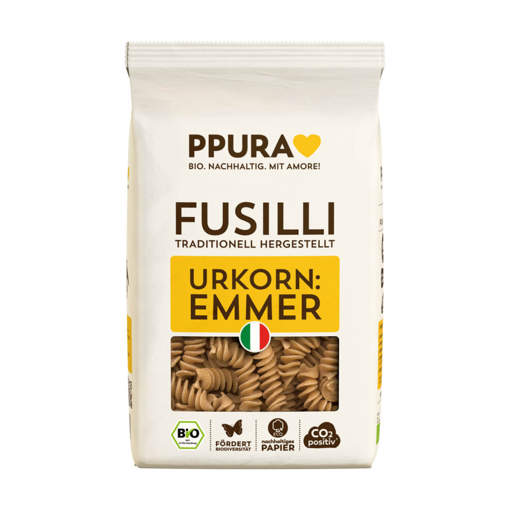 Bio Ppura Fusilli aus italienischem Emmer 500g