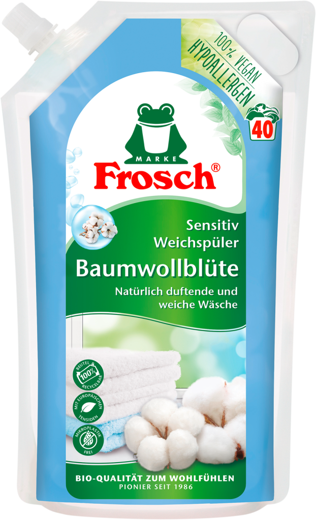 Frosch Baumwollblüten Sensitiv Weichspüler 1l