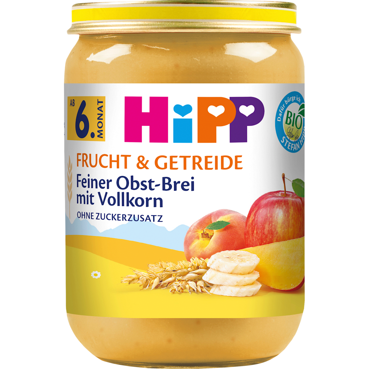 Bio Hipp Feiner Obst-Brei mit Vollkorn ab 6.Monat 190g