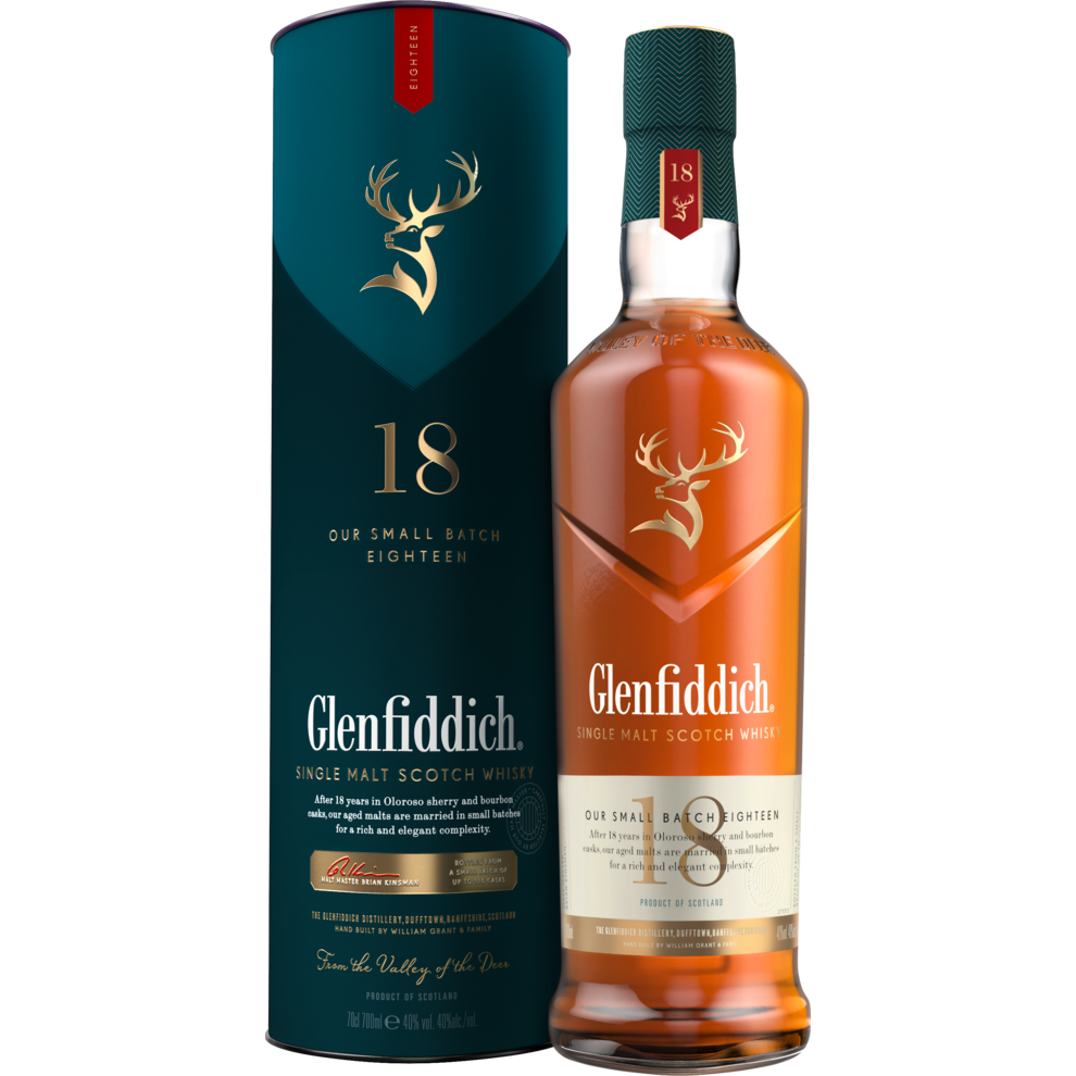 Glenfiddich Single Malt Whisky 18 Years 40% 0,7l