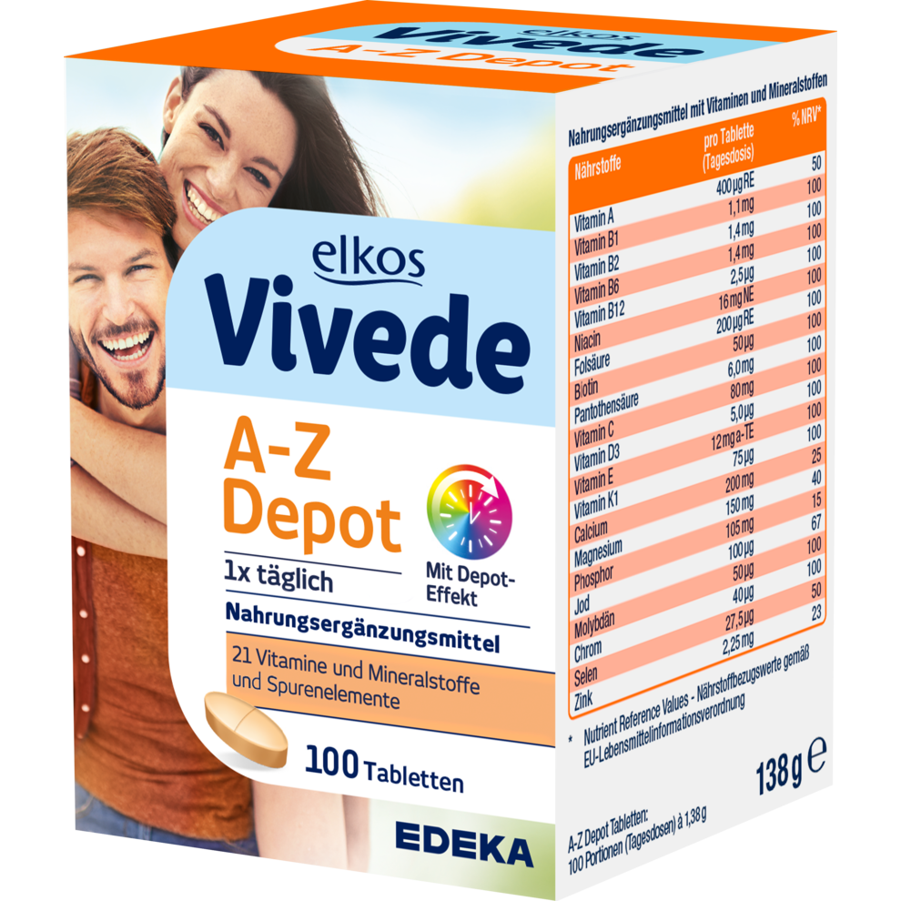 EDEKA elkos VIVEDE A-Z Depot 100ST