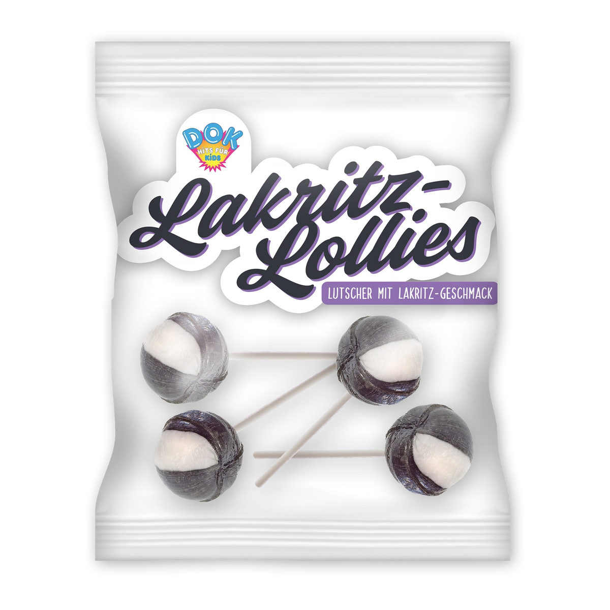 DOK Rundlollie Lakritz 64g