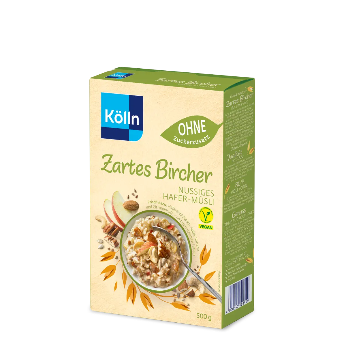 Kölln Zartes Bircher Nussiges Hafer-Müsli 500g