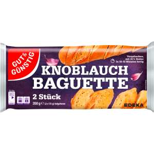 GUT&GÜNSTIG Knoblauchbutterbaguette 2ST 350g
