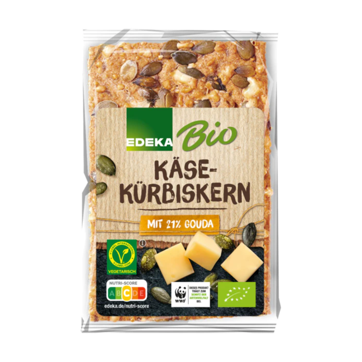 Bio EDEKA Käse-Kürbiskern Knäckebrot 200g