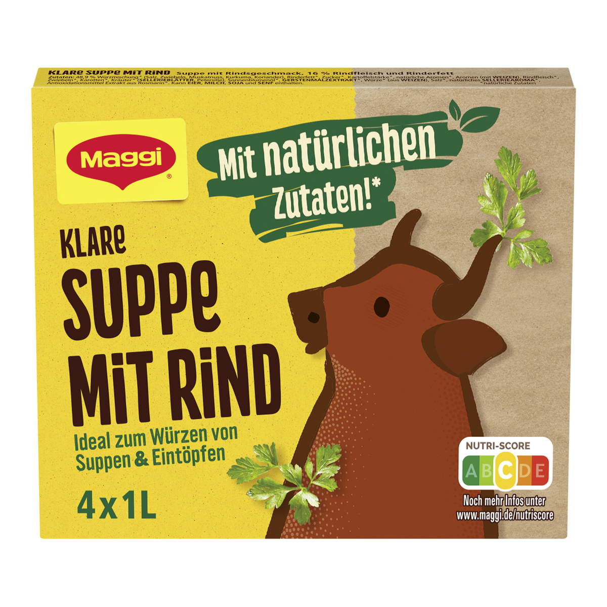 Maggi Klare Suppe mit Rind für 4l 80g