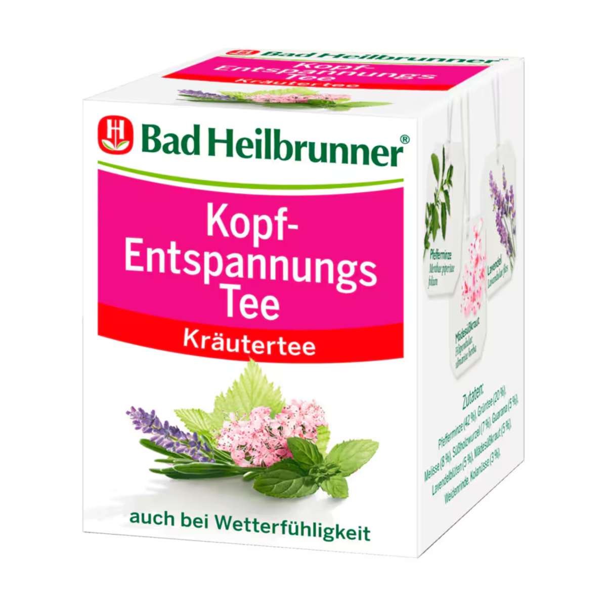 Bad Heilbrunner Kopf-Entspannungs Tee 8ST 16g