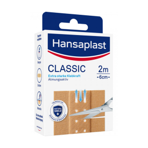 Hansaplast Classic Strips 2mx6cm 20ST
