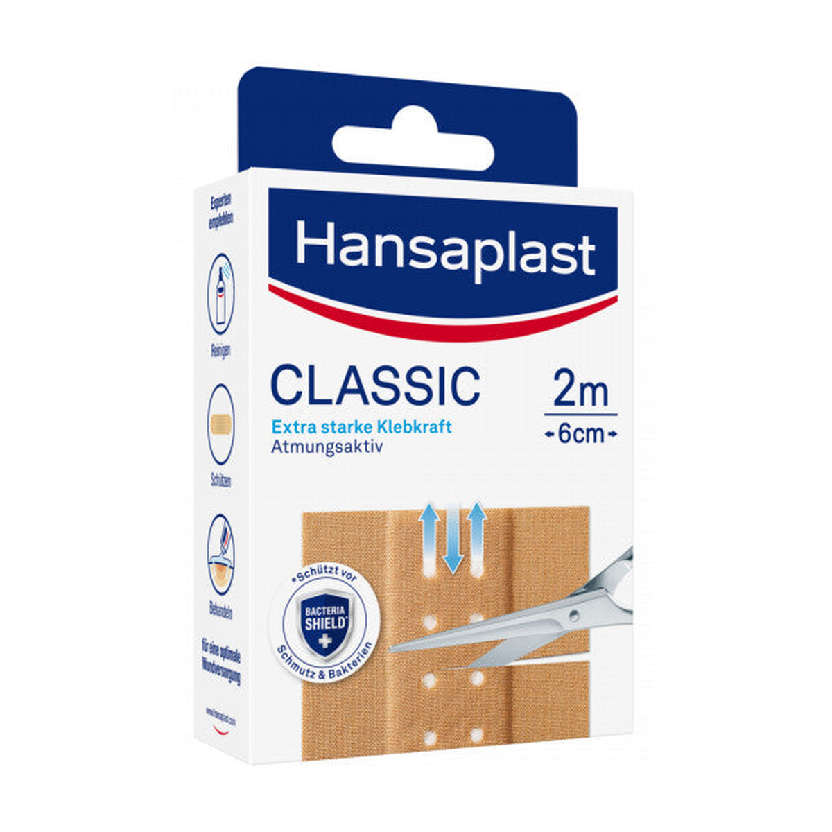 Hansaplast Classic Strips 2mx6cm 20ST
