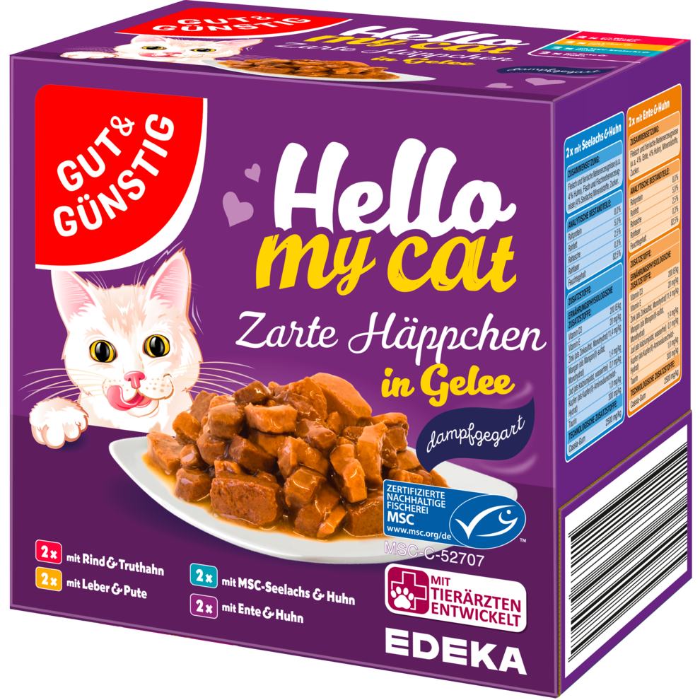 MSC GUT&GÜNSTIG Häppchen in Gelee 8x100g