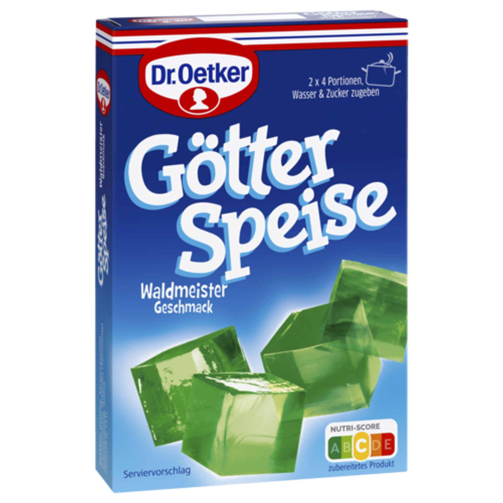 Dr.Oetker Götterspeise zum Kochen Waldmeister-Geschmack für 1l 25,2g