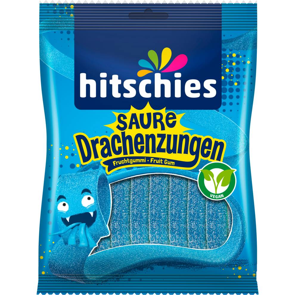 Hitschies Saure Drachenzungen blau 125g