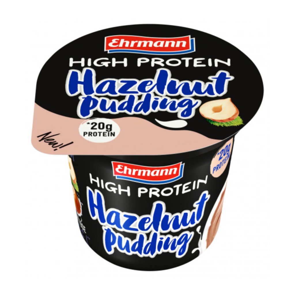Ehrmann Высокобелковый пудинг фундук 200g