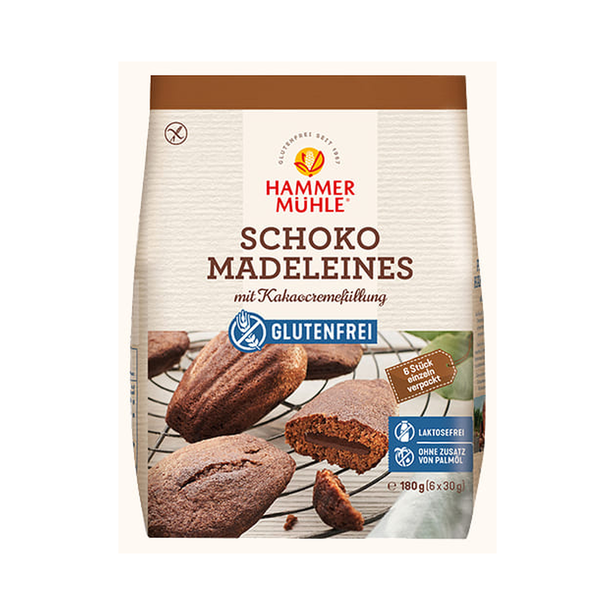 Hammermühle Schoko Madeleines glutenfrei 180g