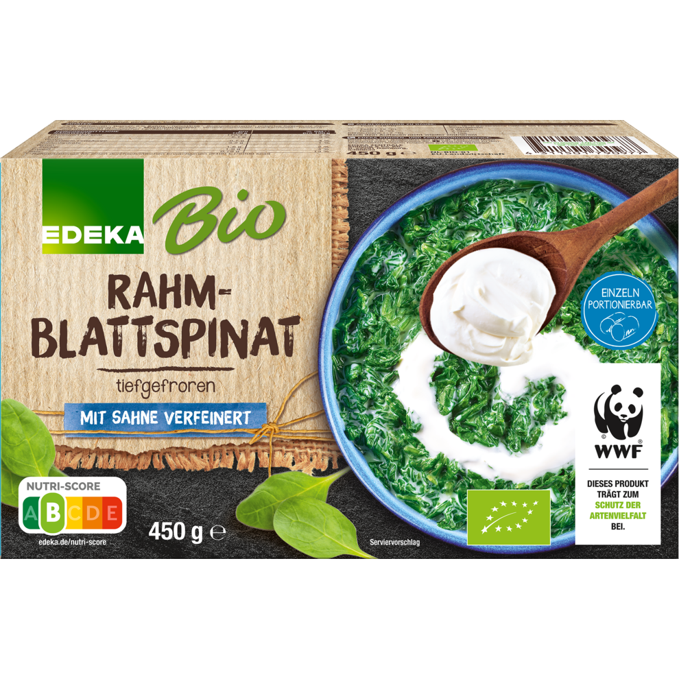 Bio EDEKA Rahm-Blattspinat 450g