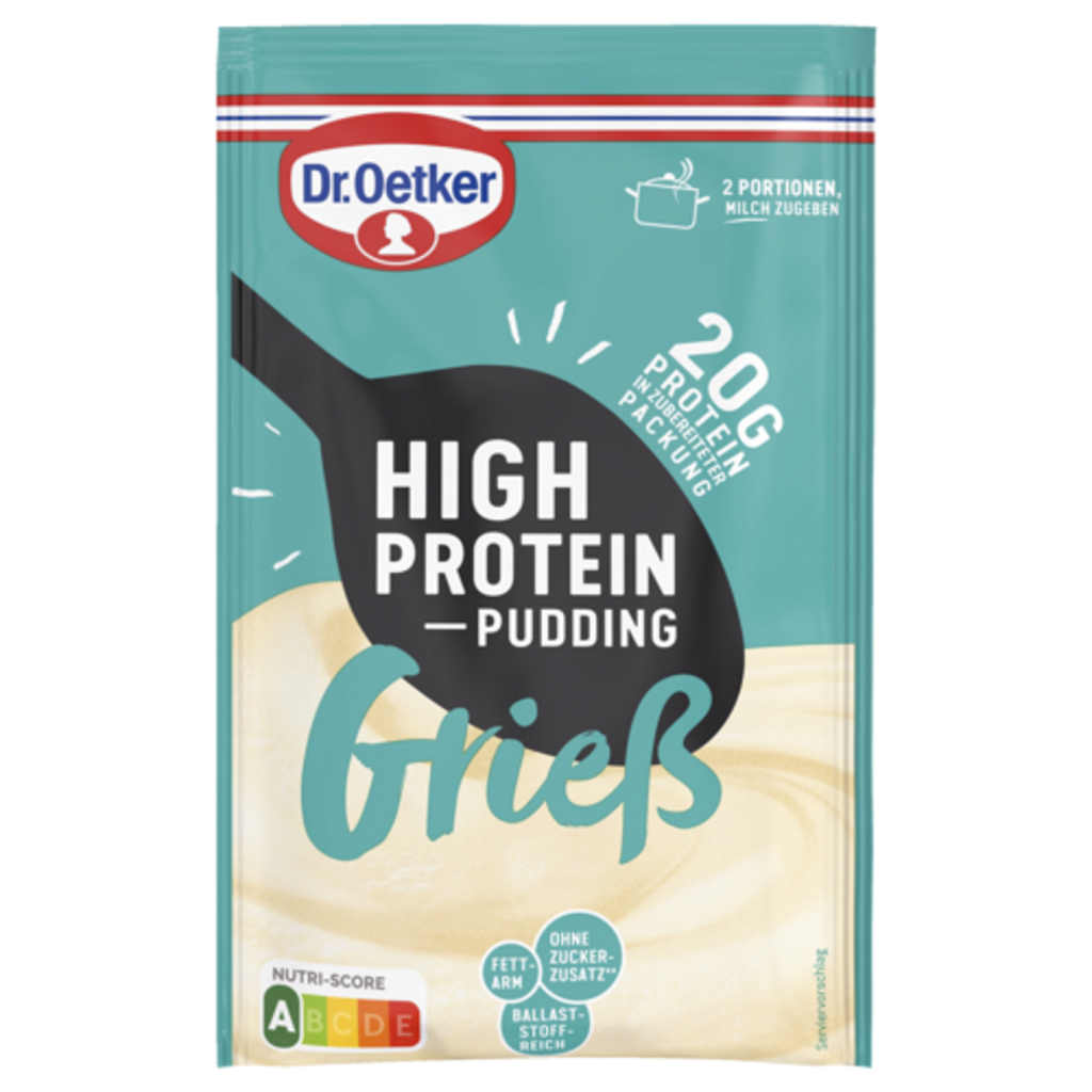 Dr.Oetker High Protein Pudding-Pulver Grieß für 300ml 65g