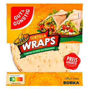 GUT&GÜNSTIG Tortilla Wraps Weizen 370g