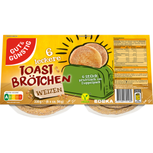GUT&GÜNSTIG Weizentoastbrötchen 335g