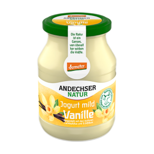 Demeter Andechser Natur Joghurt mild Vanille 3,8% 500g MW