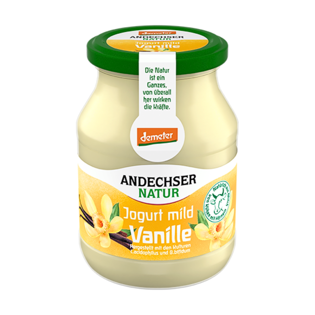 Demeter Andechser Natur Joghurt mild Vanille 3,8% 500g MW