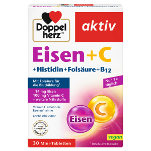 Doppelherz Eisen+C+Histidin+Folsäure 30Tabletten 11,8g