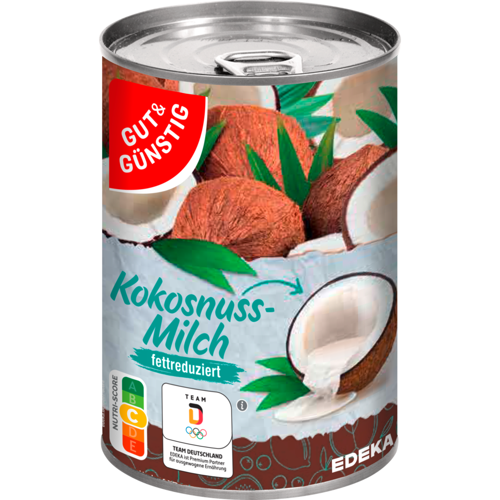 GUT&GÜNSTIG Kokosnussmilch fettreduziert 12%-14% Fett 400ml