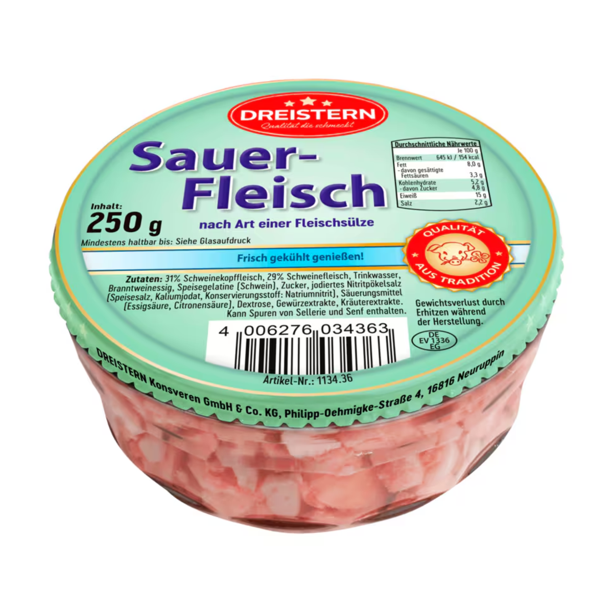 Dreistern Sauerfleisch 250g