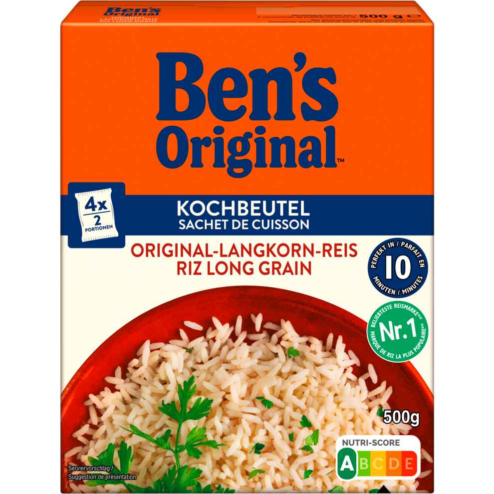 Ben's Original Langkornreis 10-Minuten Kochbeutel 500g