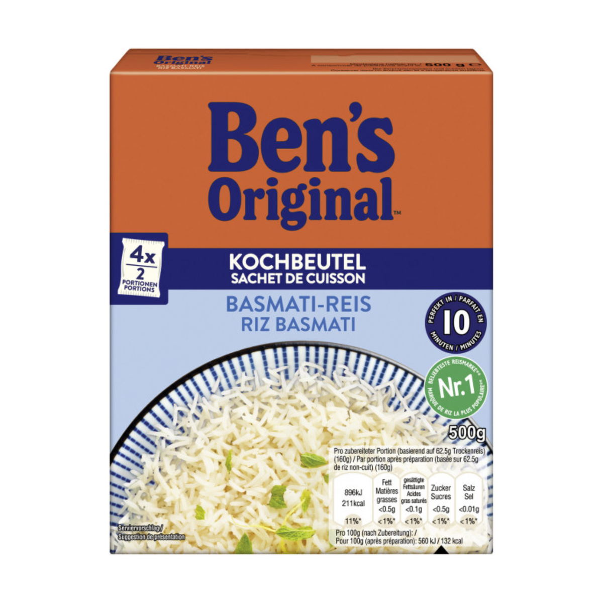 Ben's Basmati Reis Kochbeutel 500g