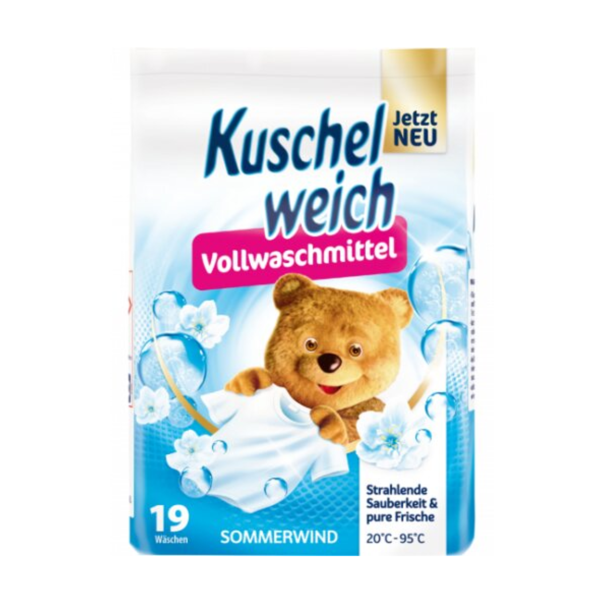 Kuschelweich Vollwaschmittel Sommerwind Pulver 19WL 1,216kg