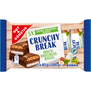 GUT&GÜNSTIG Crunchy Break Riegel 5ST 200g