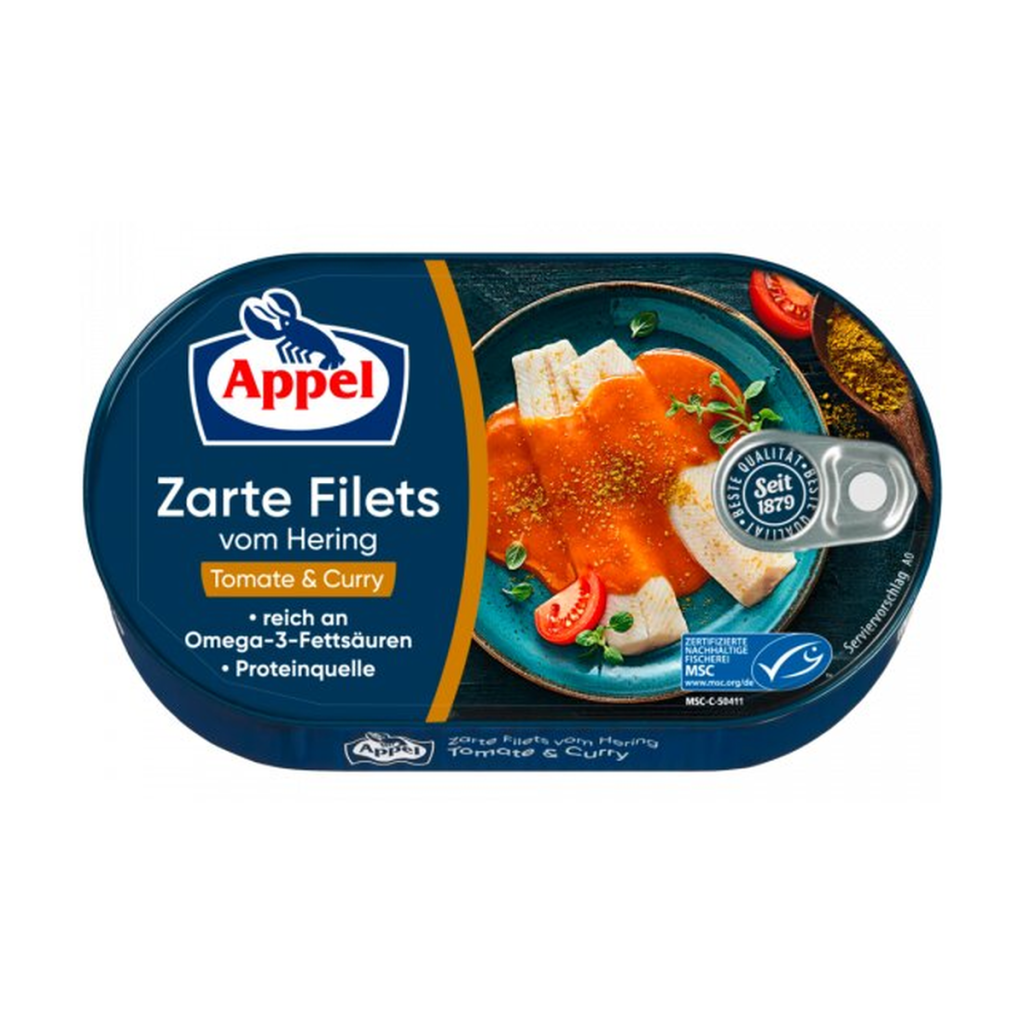 MSC Appel Heringsfilets Tomate&Curry 200g