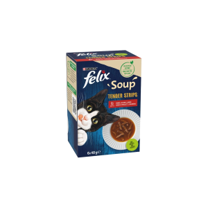 Felix Soup Tender Strips Land 6x48g