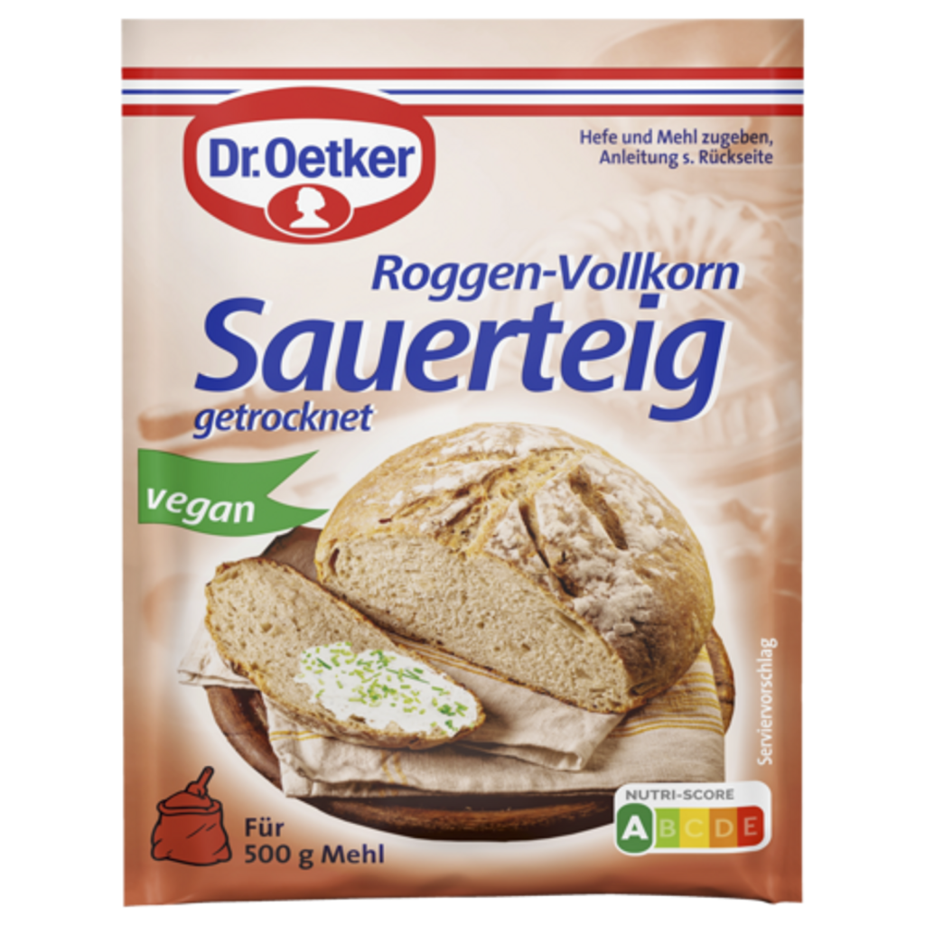 Dr.Oetker Roggen-Vollkorn Sauerteig getrocknet 15g
