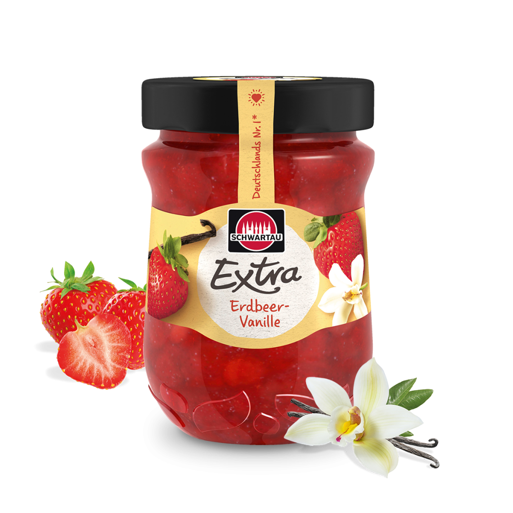 Schwartau Extra Erdbeer-Vanille 340g