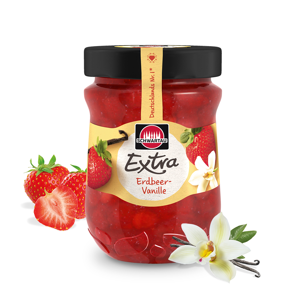 Schwartau Extra Erdbeer-Vanille 340g
