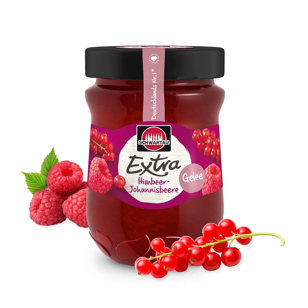 Schwartau Extra Himbeer-Johannisbeer Gelee 340g