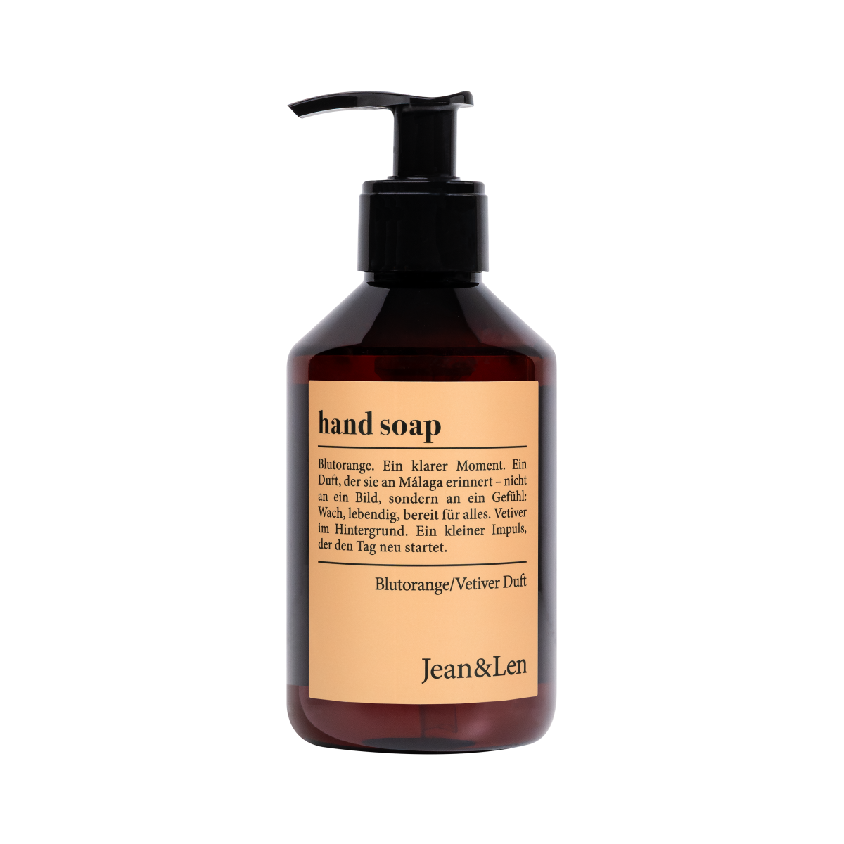 Jean&Len Philosophie Handsoap Blutorange/Vetiver 250ml