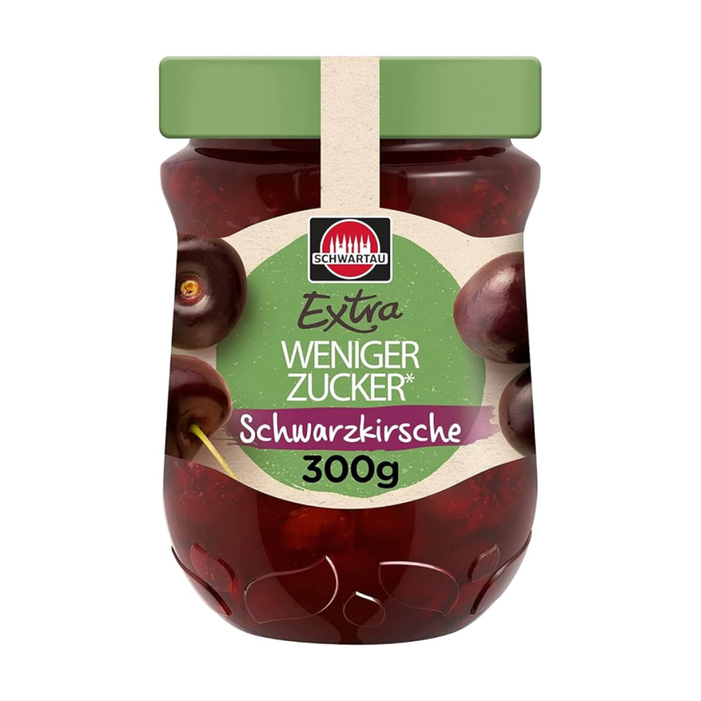 Schwartau Weniger Zucker Schwarzkirsche 300g