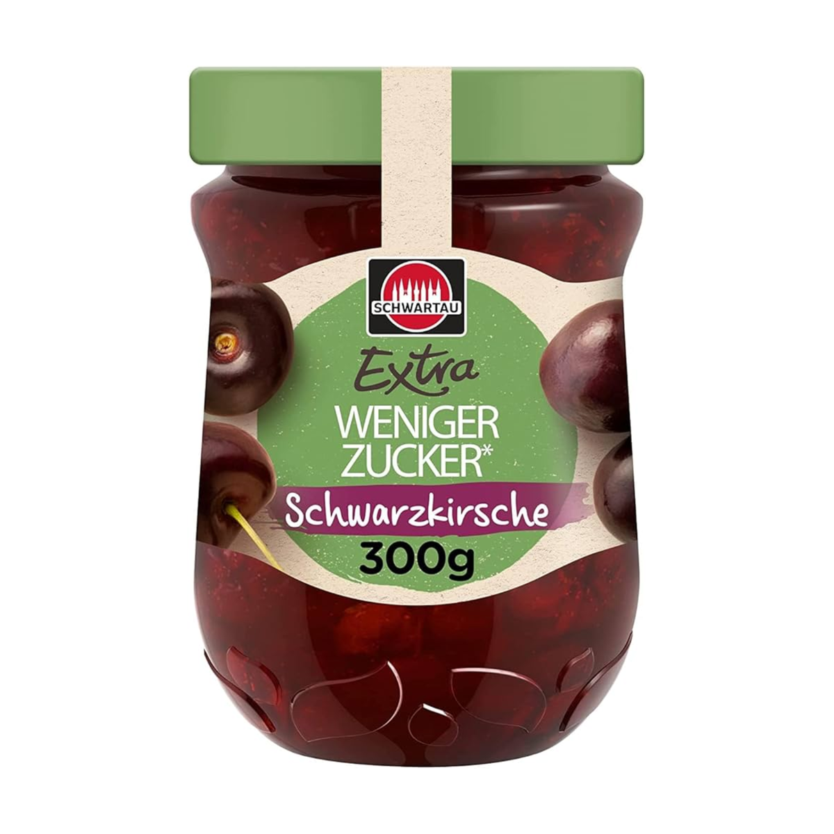 Schwartau Weniger Zucker Schwarzkirsche 300g