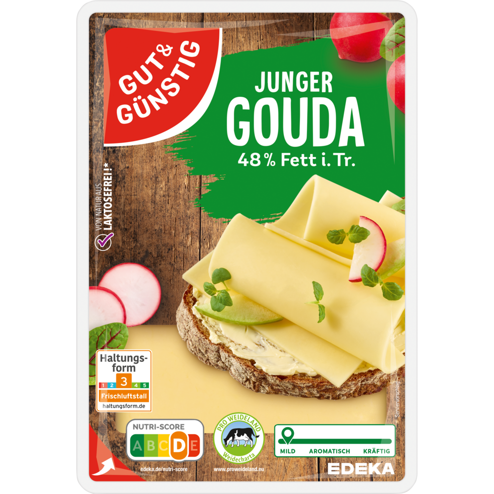 GUT&GÜNSTIG Gouda 48% Vollfettstufe 400g