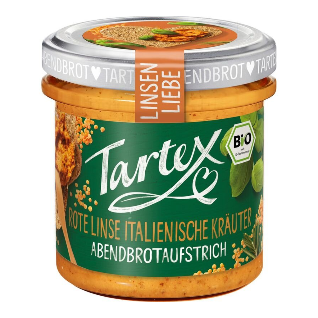 Bio Tartex Linsen Liebe rote Linse italienische Kräuter 140g