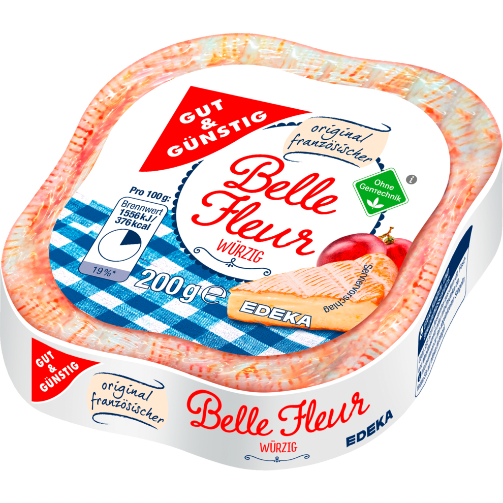 GUT&GÜNSTIG Belle Fleur Weichkäse würzig 60% 200g VLOG