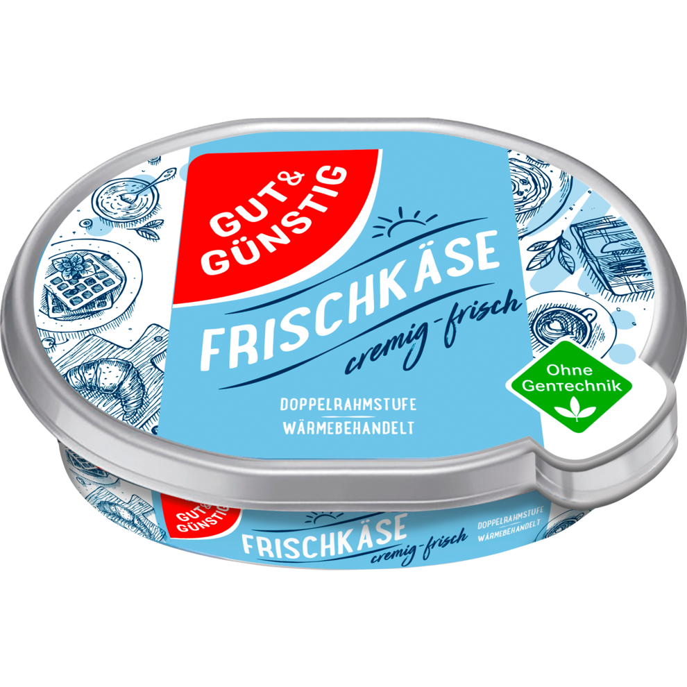 GUT&GÜNSTIG Cremiger Frischkäse Natur 175g VLOG