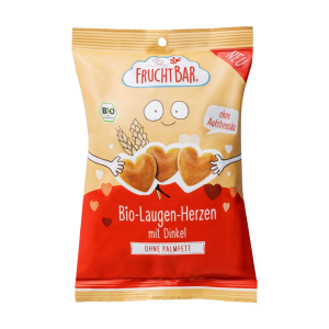 Bio Fruchtbar Laugen-Herzen mit Dinkel 90g