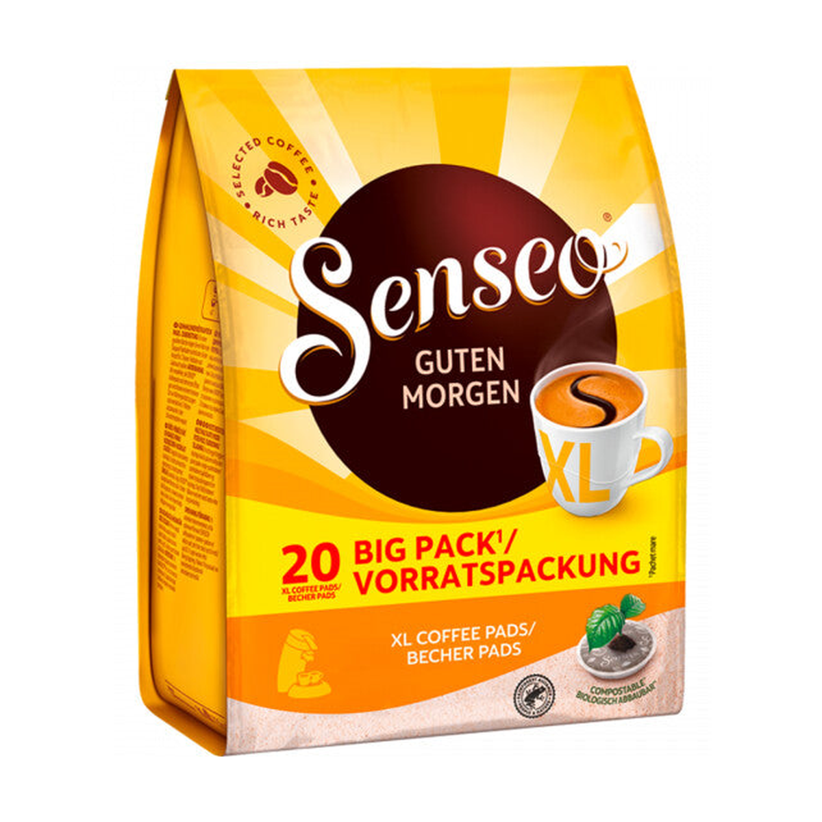 Senseo Kaffee Pads Guten Morgen XL 20ST 250g