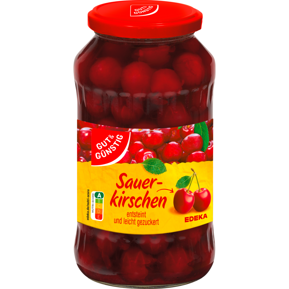 GUT&GÜNSTIG Sauerkirschen leicht gezuckert 680g