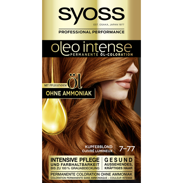 Syoss Oleo Intense Öl-Coloration Stufe 3 7-77 kupferblond 115ml