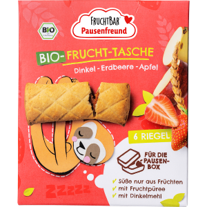 Bio Fruchtbar Pausenfreund Frucht-Tasche Dinkel Erdbeer-Apfel 6ST 132g