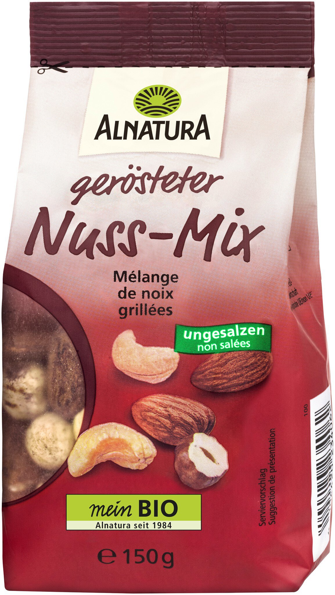 Bio Alnatura Nuss-Mix geröstet&ungesalzen 150g